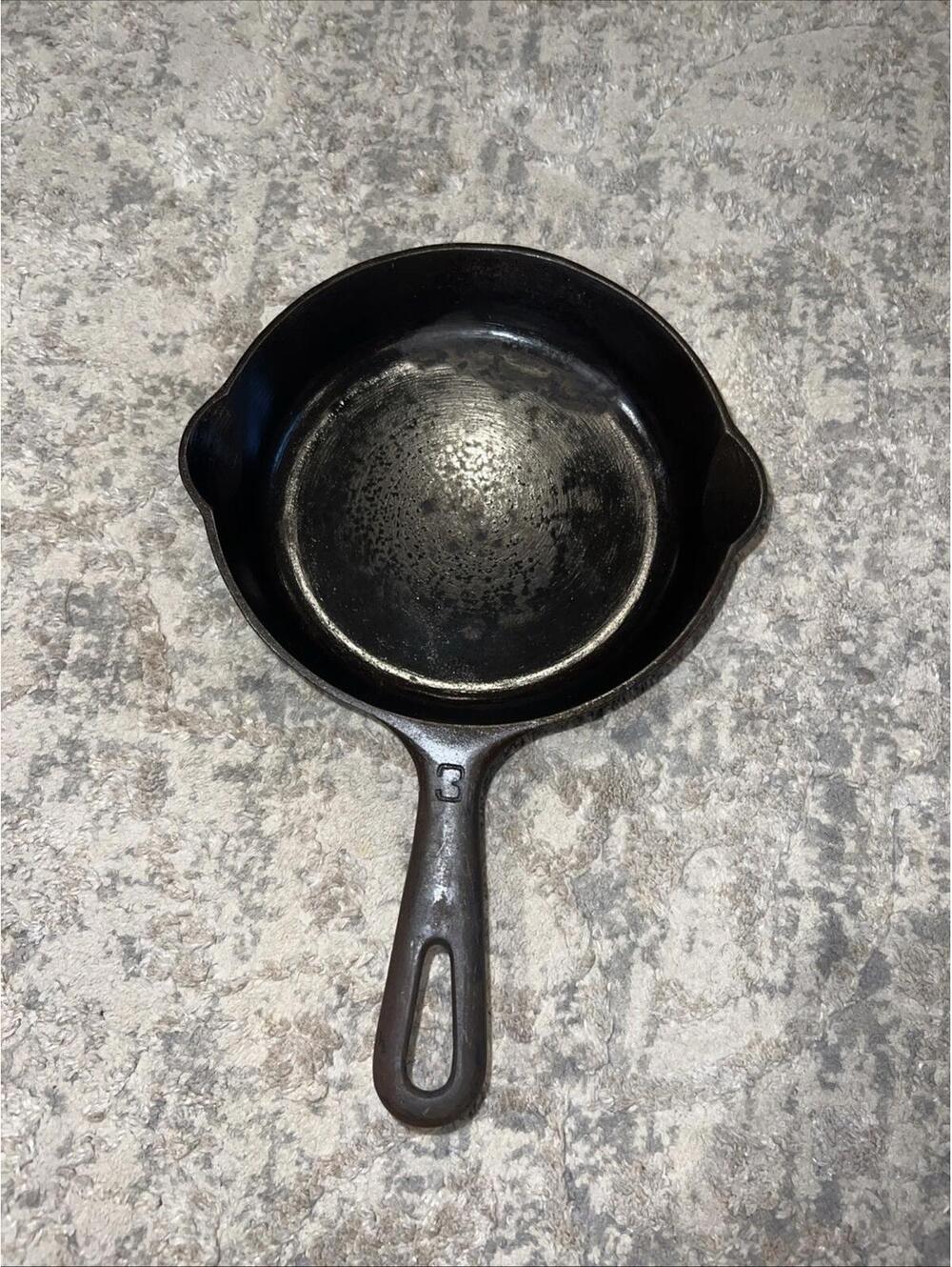 Griswold Cast Iron Skillet No 3 709 H Erie Pa Vintage Antique